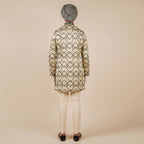 Crème Ivory Printed Kurta | CHAR