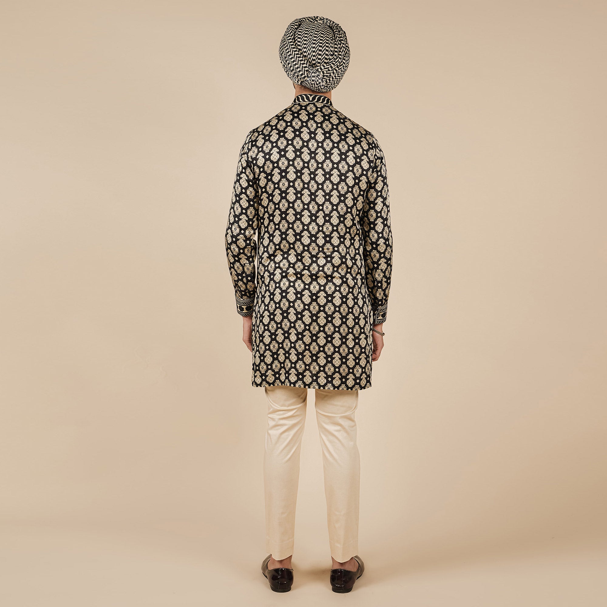 Crème Ivory Printed Kurta | CHAR