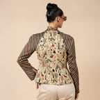 Crème- Ivory Reversible IKA Jacket | PANJ