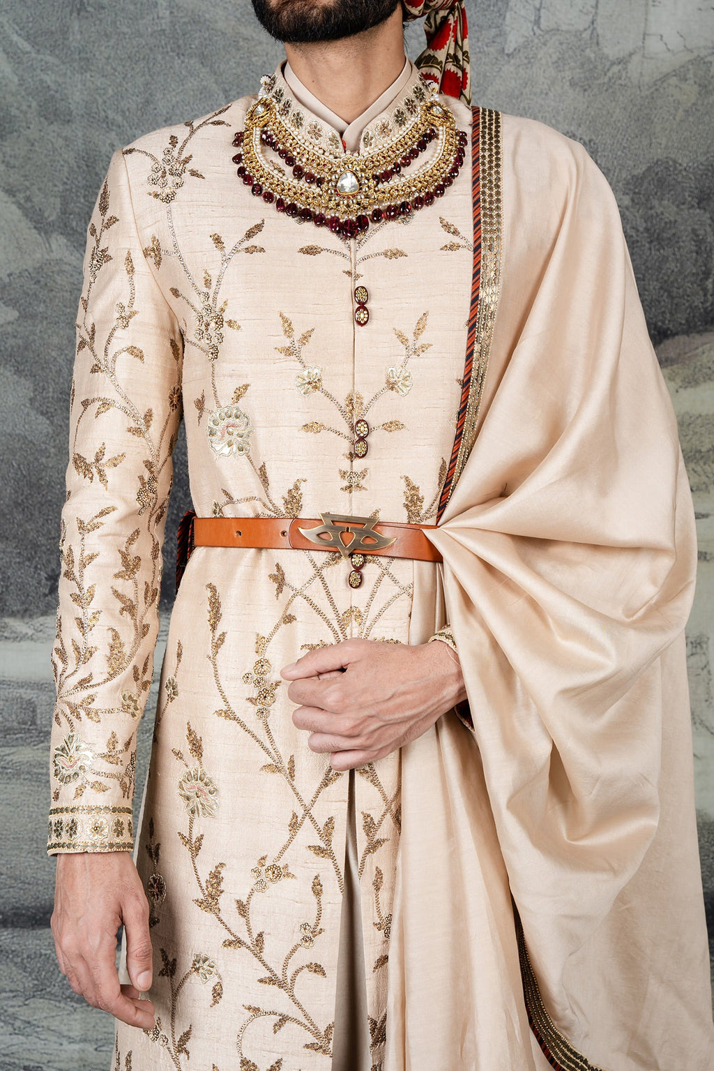 Crème Ivory Sherwani Set | BARODA