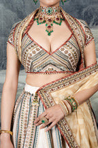 Crème Ivory Skirt Set | BARODA