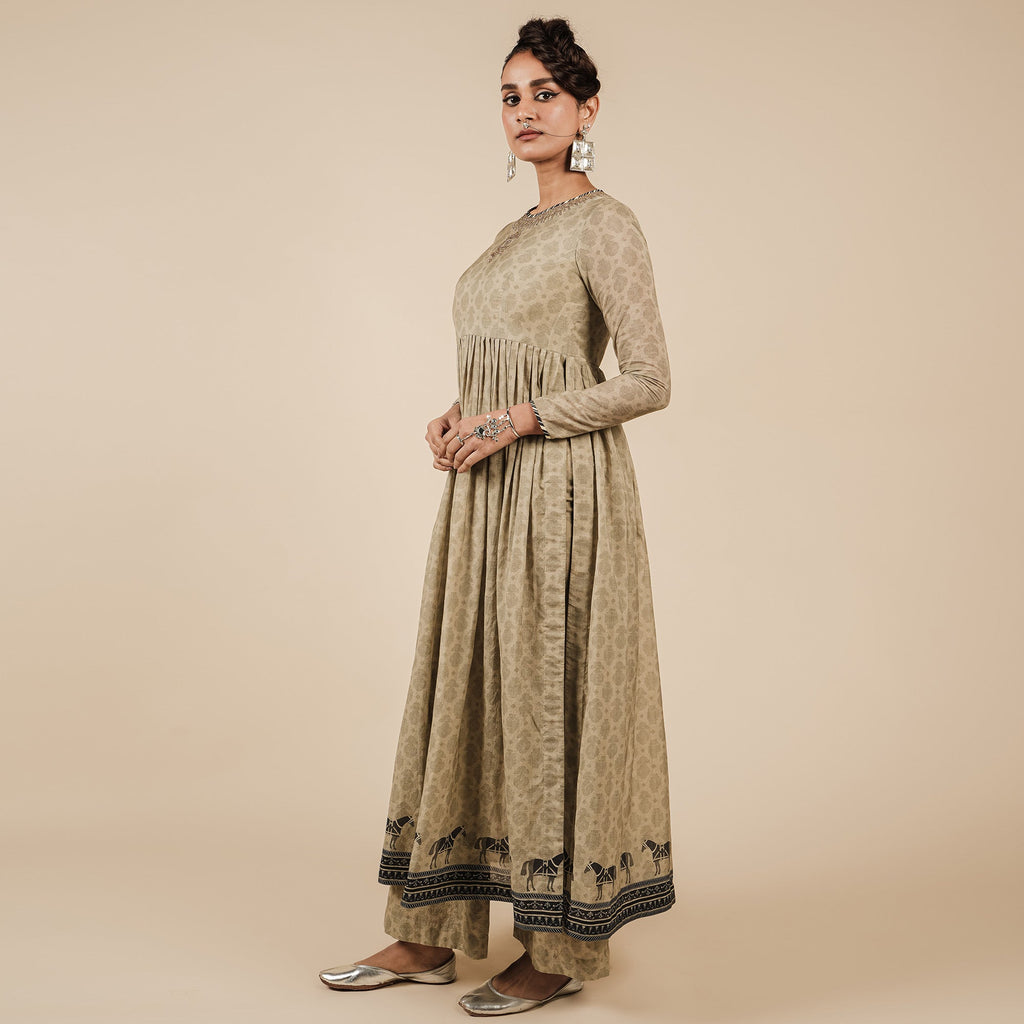 Crème Ivory Tunic Set | CHAR