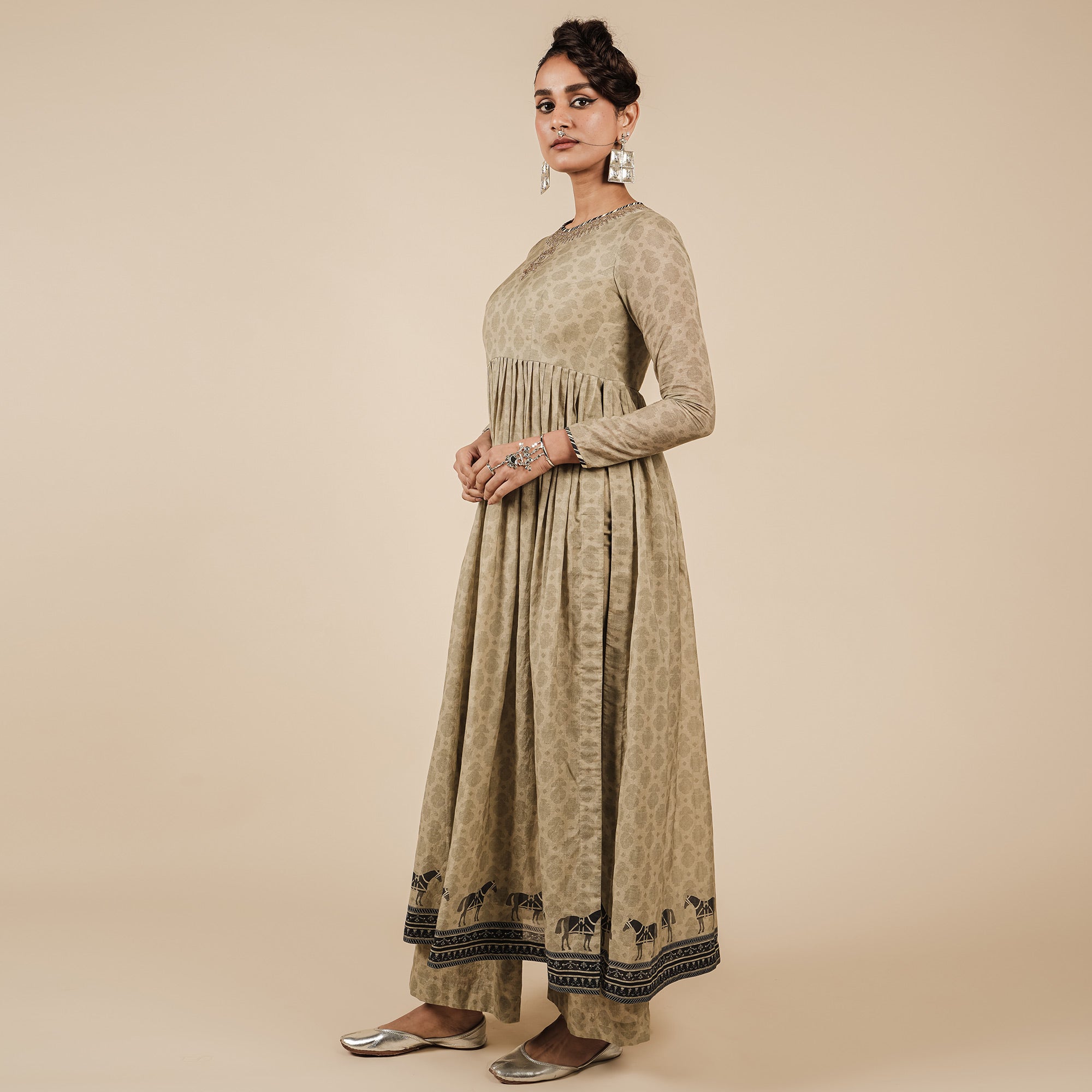 Crème Ivory Tunic Set | CHAR