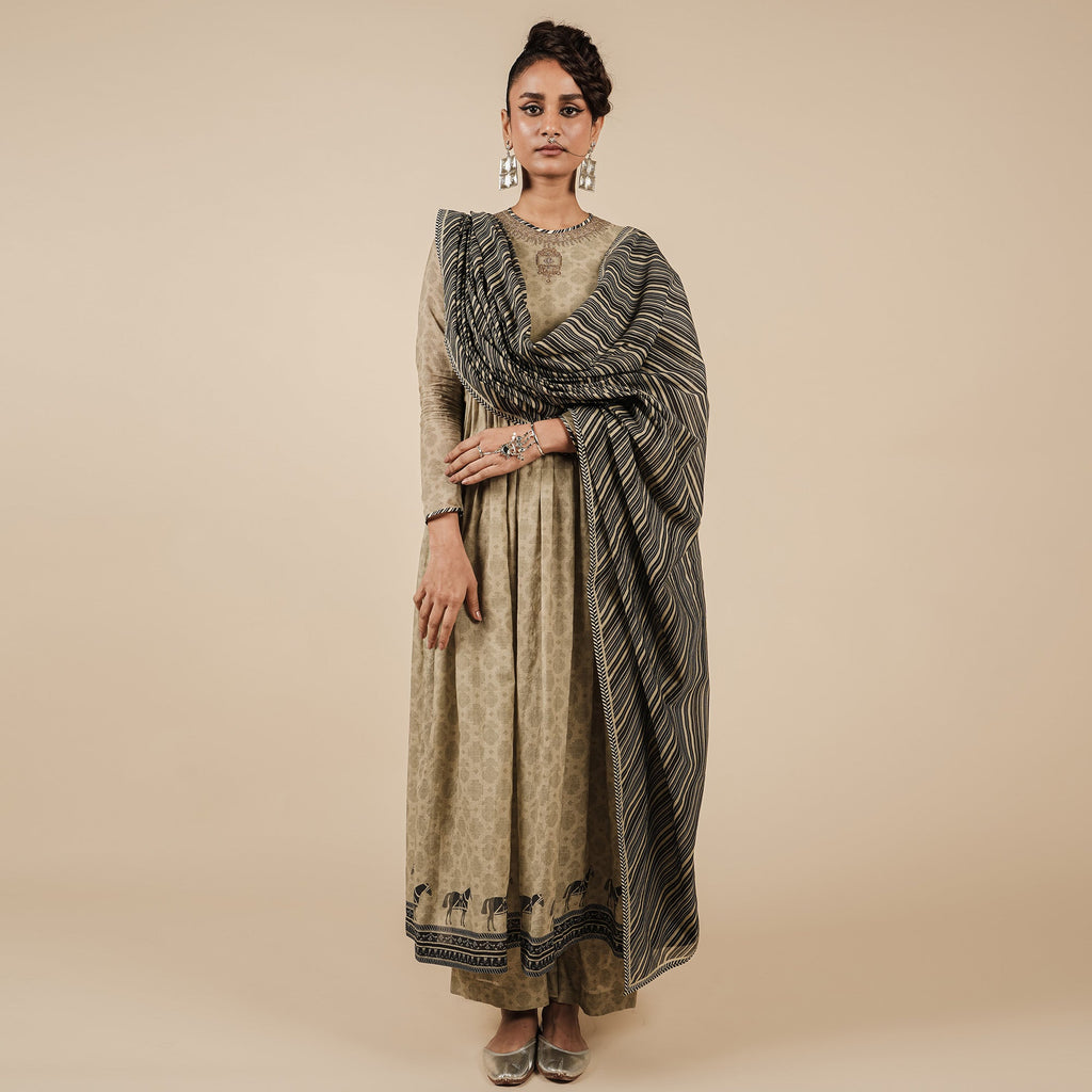 Crème Ivory Tunic Set | CHAR