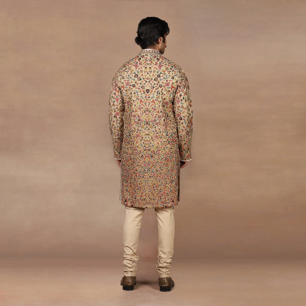 Crème Ivory - Muti Hued Kurta Set | MURAQQA