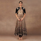 Crème Ivory - Sage Ombre Anarkali Set | EAST