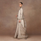 Crème Ivory Sharara Set | MURAQQA