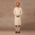 Crème Ivory Sherwani Set | MURAQQA
