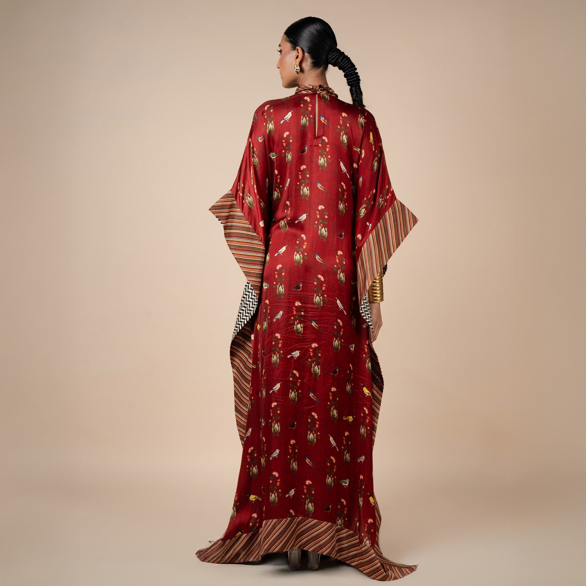 Crimson Red Kaftan  | PANJ