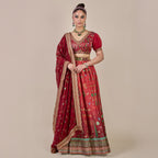 Crimson Red Stole | PANJ