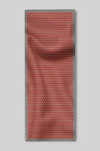 Crimson Red Printed Scarf