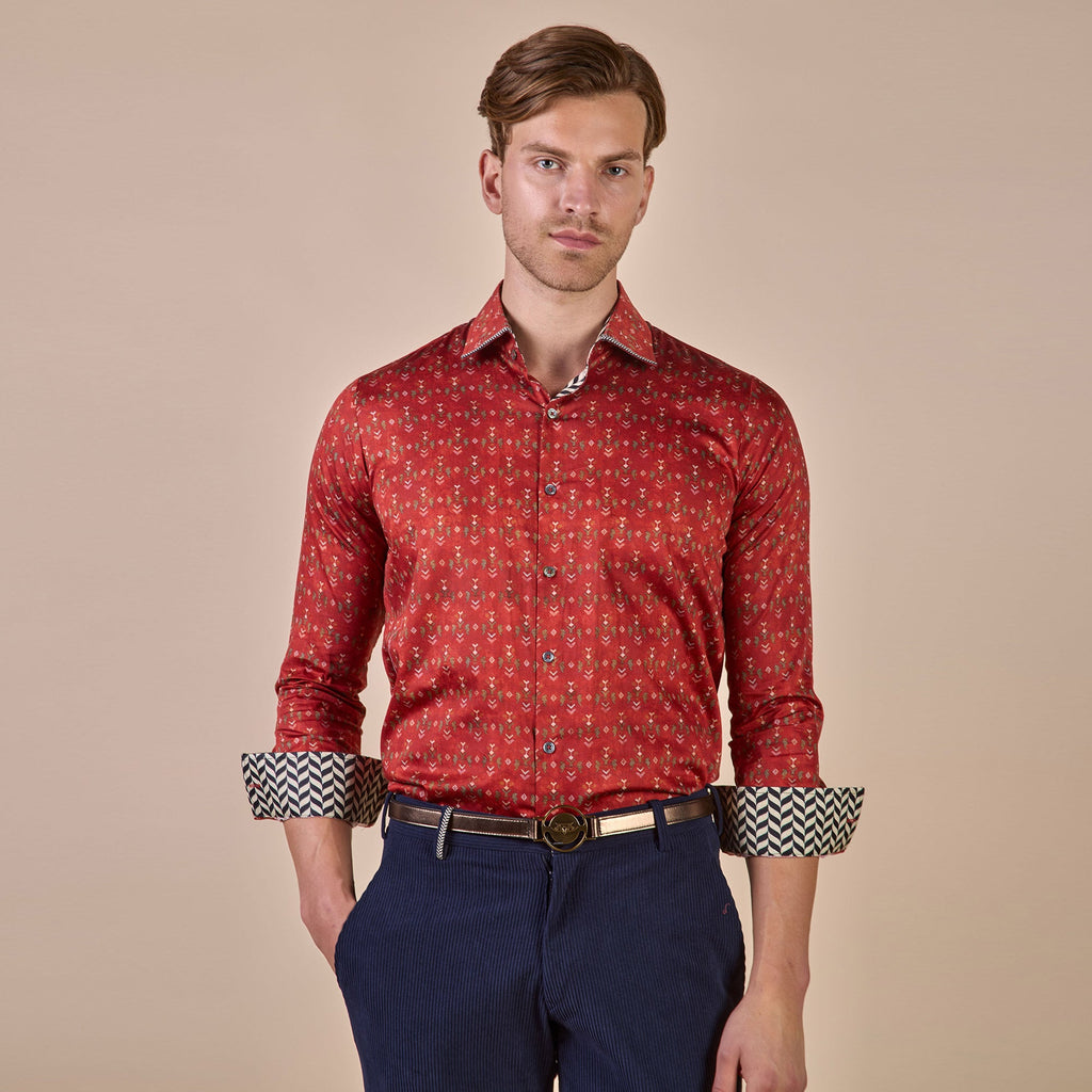 Crimson Red Shirt | CHHĒ