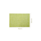 Crosshatch Green Placemat Set Of 6