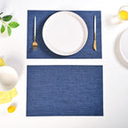 Crosshatch Midnight Blue Placemat Set Of 6