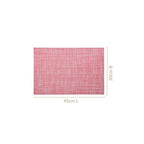 Crosshatch Red Placemat Set Of 6