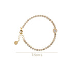 Crowned Charm Gold Chain Bracelet