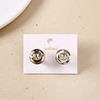 Crystal Halo Clip On Studs