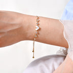 Crystal Heart Chain Bracelet