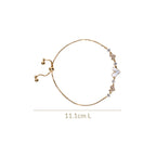 Crystal Heart Chain Bracelet