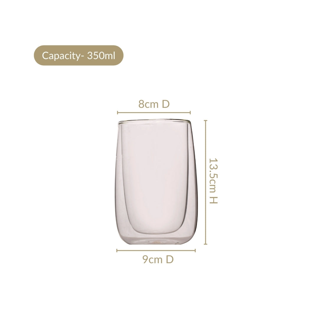 Juice Cooler Double Wall Glass Set Of 2 350ml