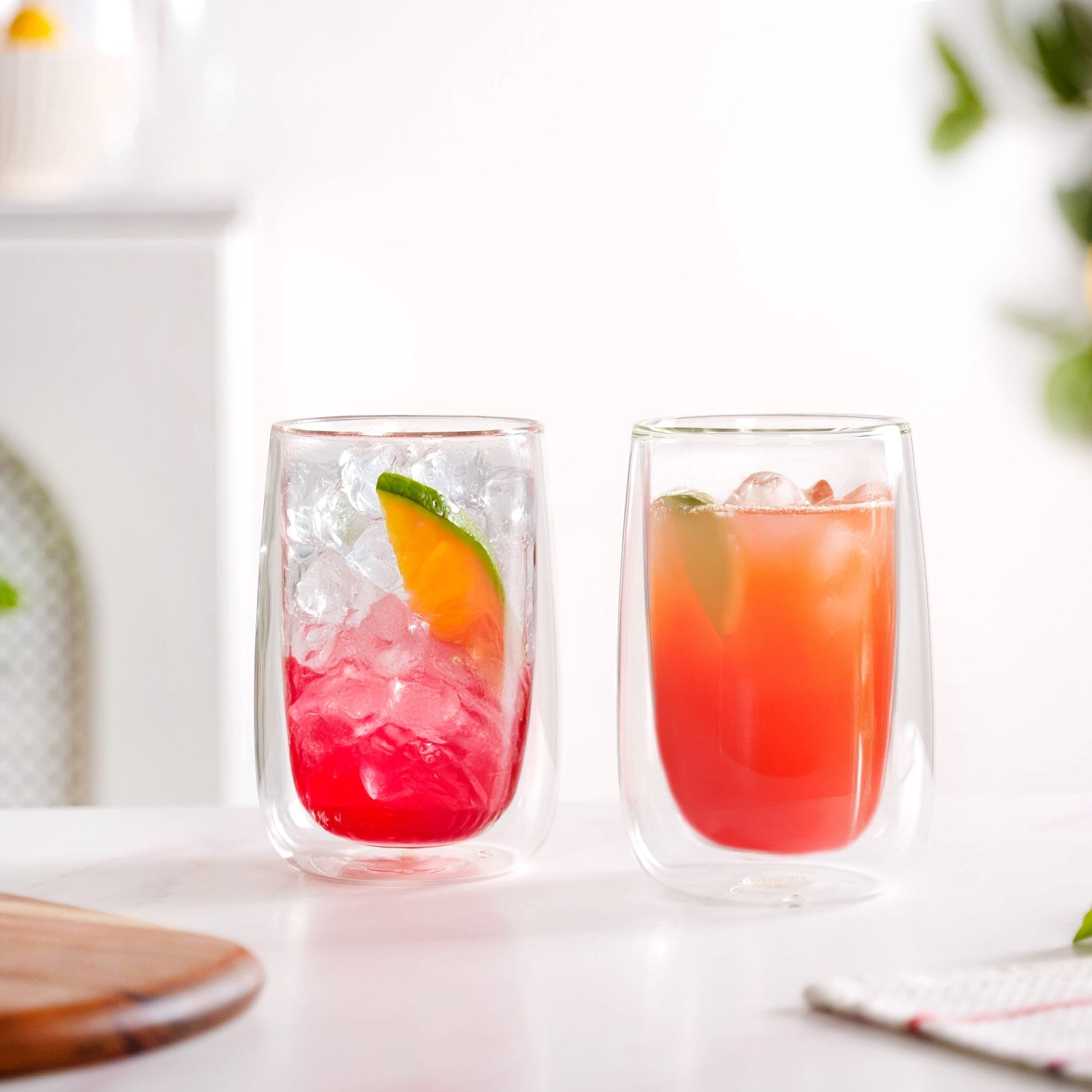 Juice Cooler Double Wall Glass Set Of 2 350ml