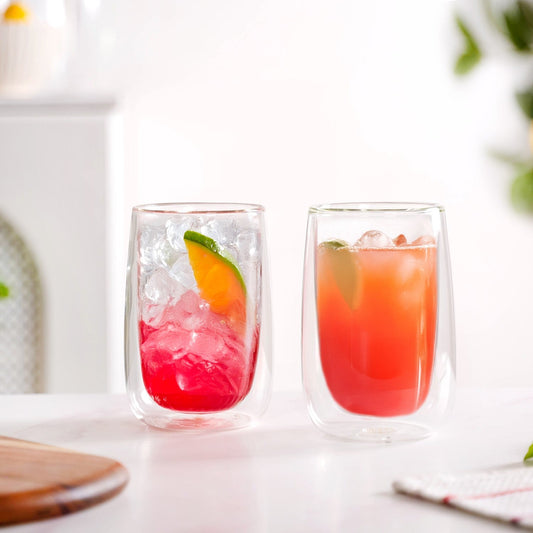 Juice Cooler Double Wall Glass Set Of 2 350ml