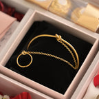 Cuff Bracelet with Ring Diwali Gift Box