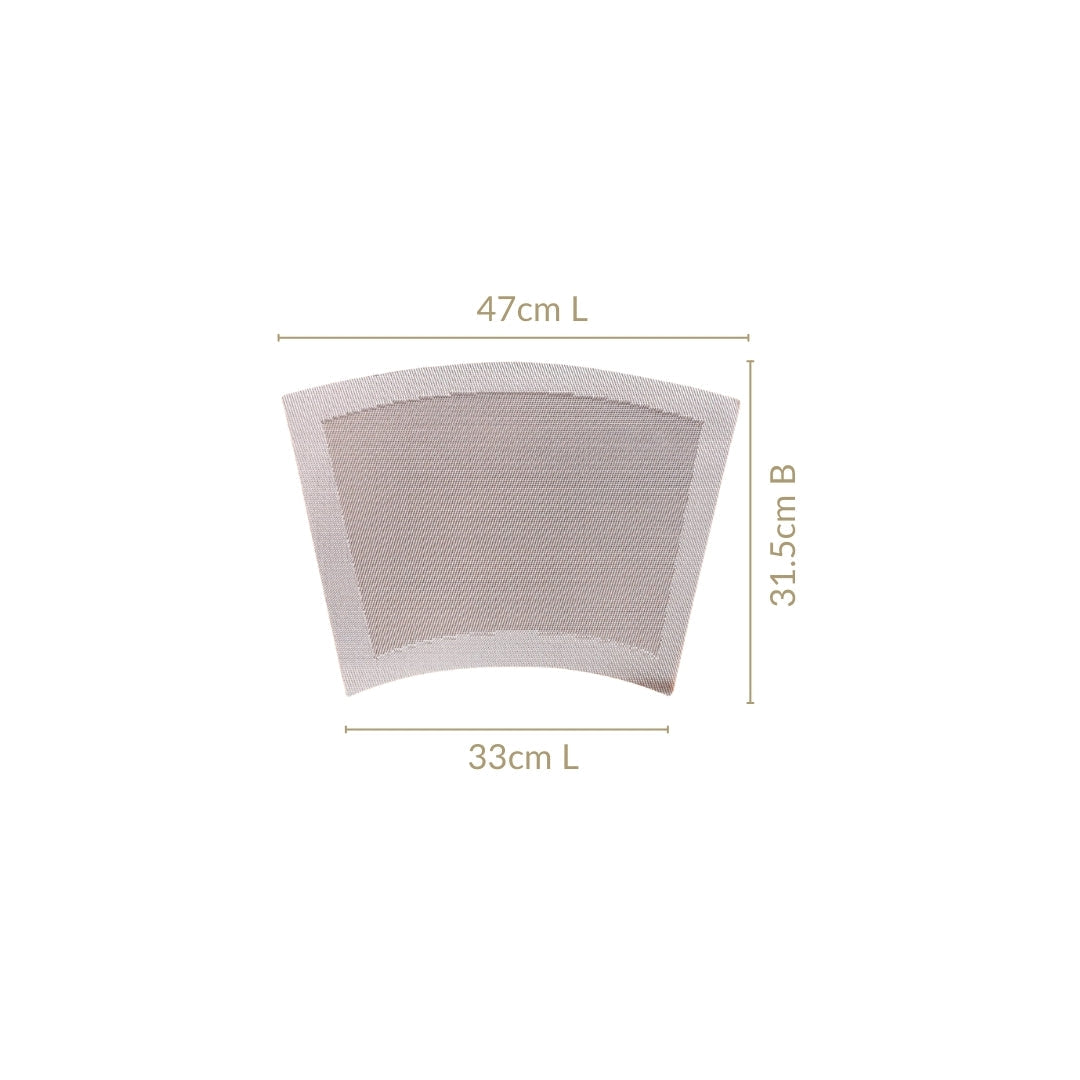 Curved Contemporary Placemat Set Of 6