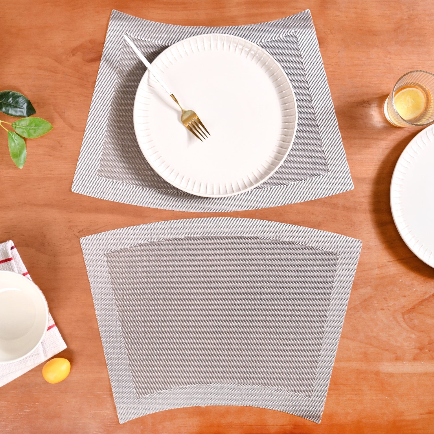 Curved Contemporary Placemat Set Of 6