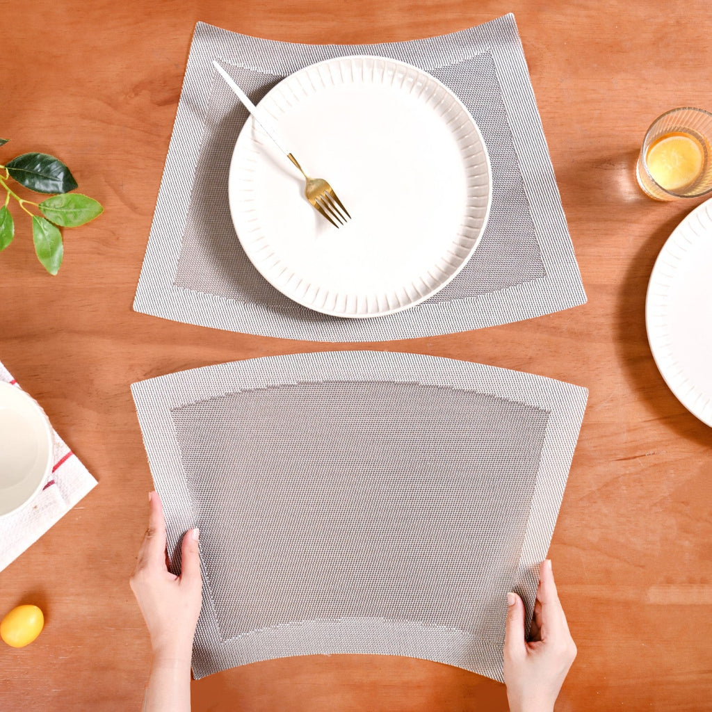 Curved Contemporary Placemat Set Of 6