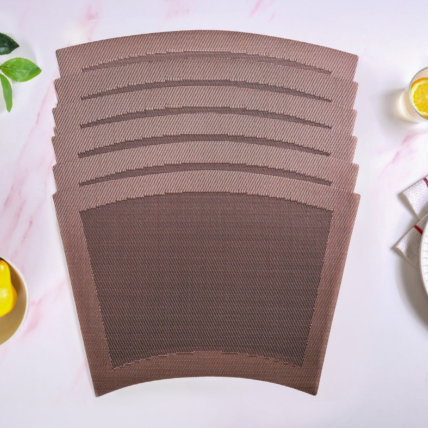 Curvy Dinner Table Mat Set Of 6