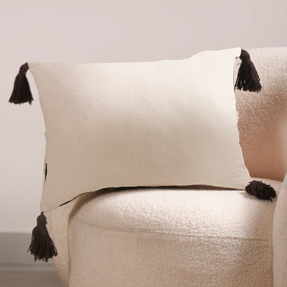 Embroidered Pattern Throw Cushion Cover 20x14 Inch