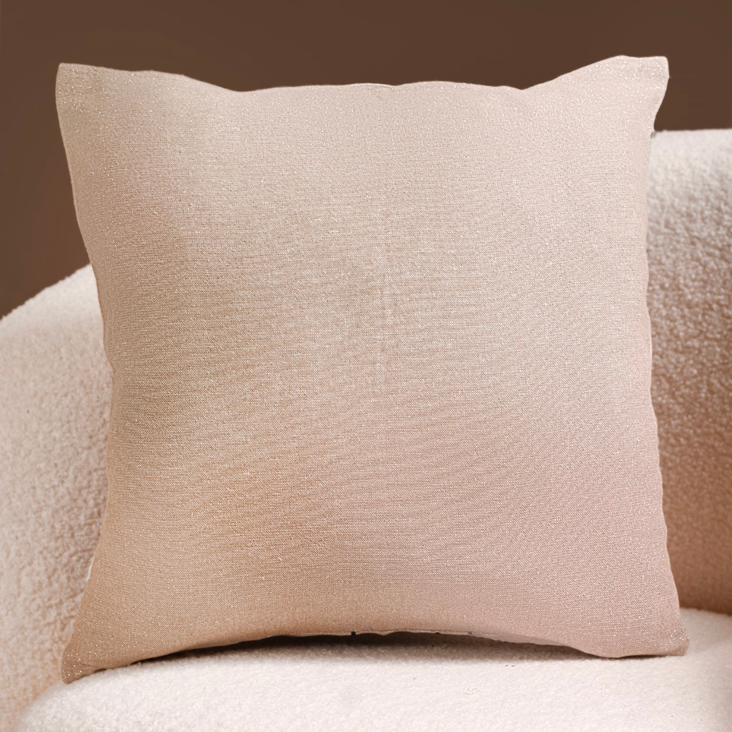 Ribbon Flower Embroidery Sofa Cushion Cover 16x16 Inch