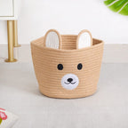 Brown Bear Basket For Kids Room 19cm