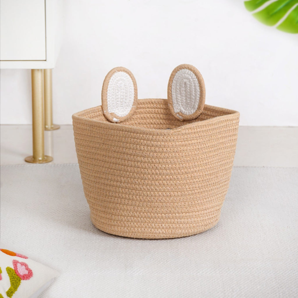 Brown Bear Basket For Kids Room 19cm