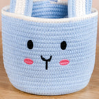 Blue Bunny Cotton Basket 17cm