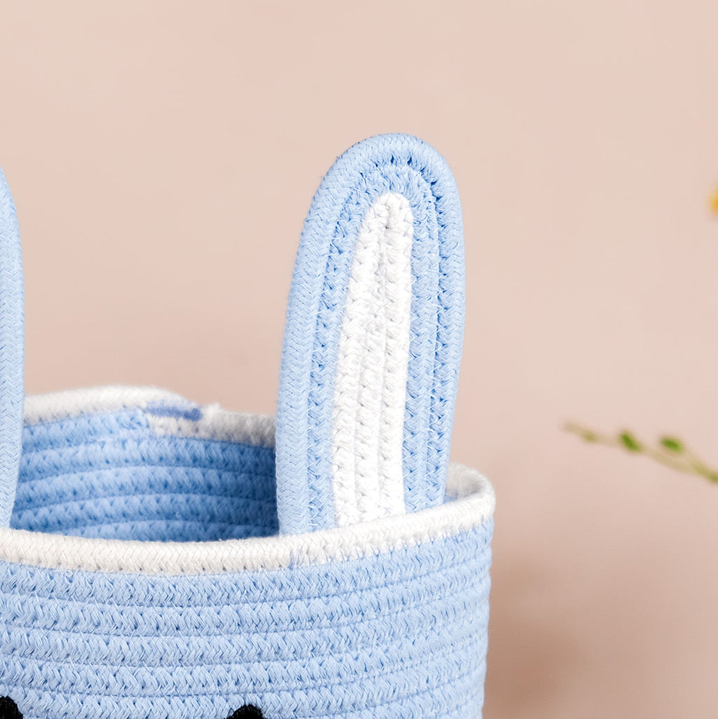 Blue Bunny Cotton Basket 17cm