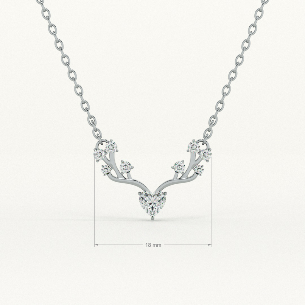Crystal Wing 925 Sterling Silver Necklace
