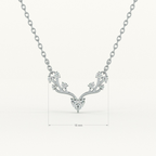 Crystal Wing 925 Sterling Silver Necklace