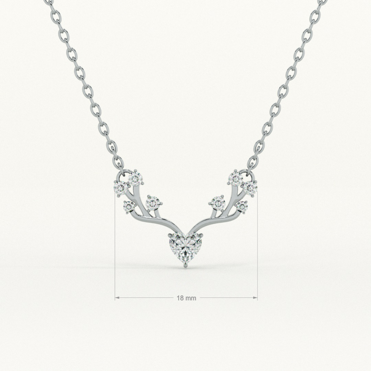 Crystal Wing 925 Sterling Silver Necklace