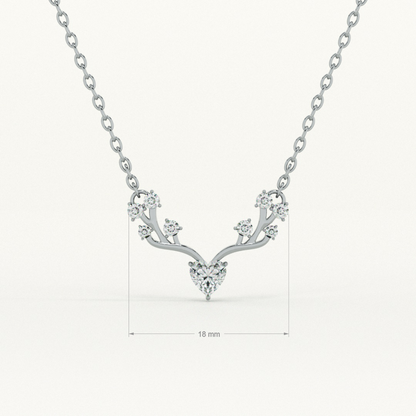 Crystal Wing 925 Sterling Silver Necklace