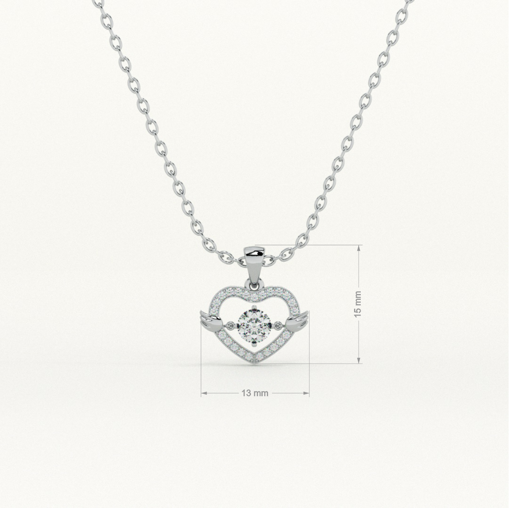 Love Locked Heart 925 Sterling Silver Necklace