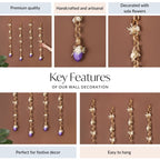 Ecofriendly Flower Wall Hanging Set Of 4