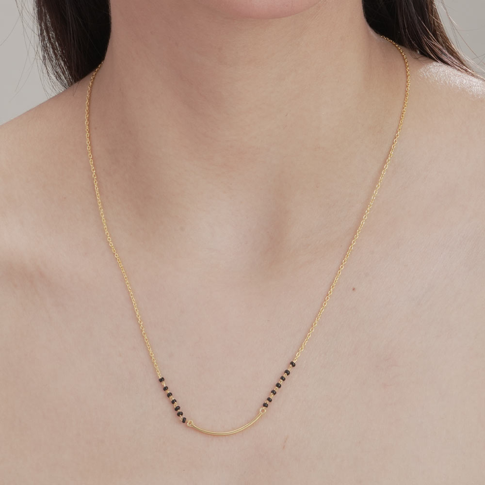 Curved Gold Mangalsutra