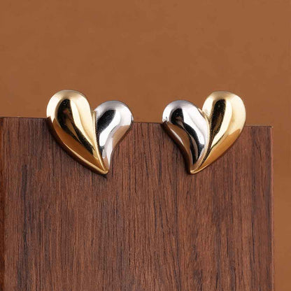 Split Heart Earrings