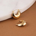 Convex Crescent Earrings