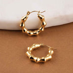 Bamboo Statement Hoops