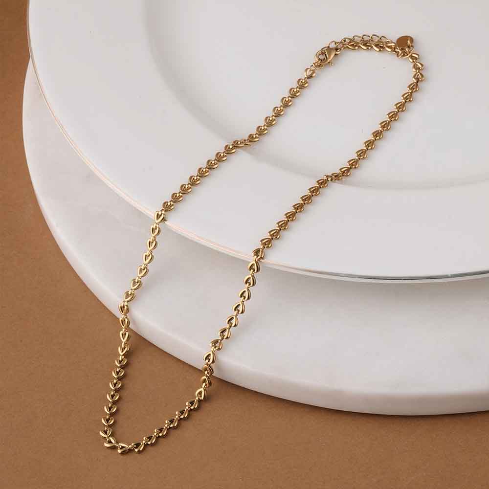 Heart Link Chain Necklace