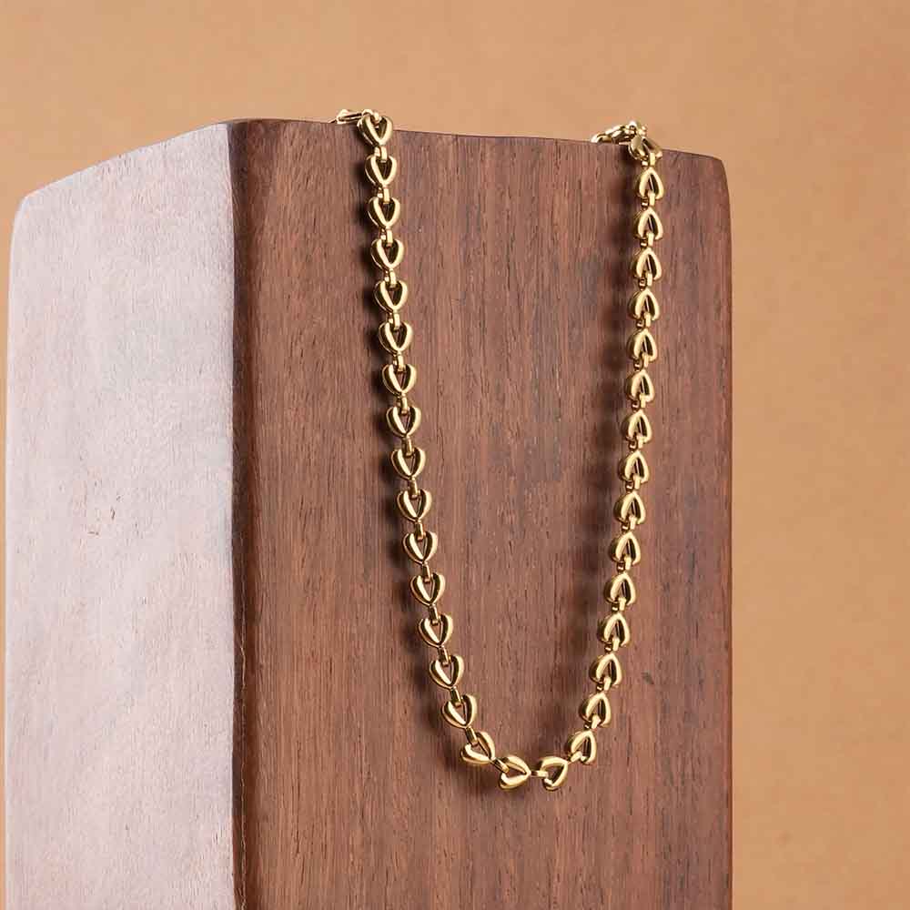 Heart Link Chain Necklace