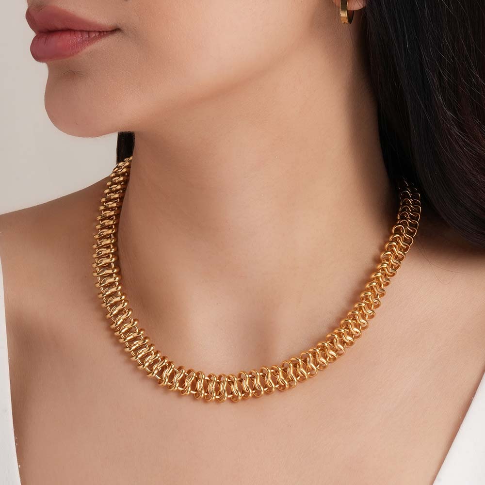 Classic Gold Link Necklace